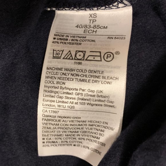 Banana Republic Navy Blue and Striped Sweater - Picture 4 of 5